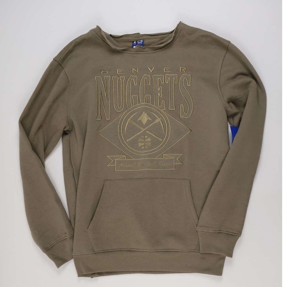 Ultra Game NBA Denver Nuggets Pullover Hoodie Olive Green M NWT MSRP $75